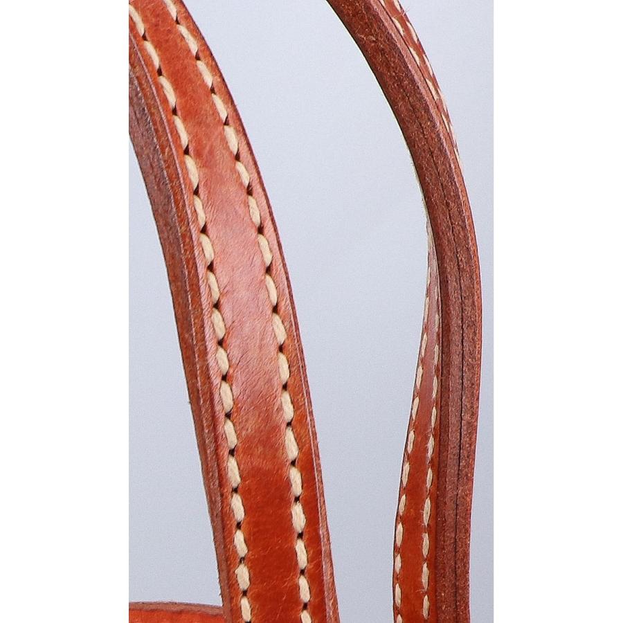 HENRY CUIR アンリークイール オミノ刺繍 レザー トートバッグ