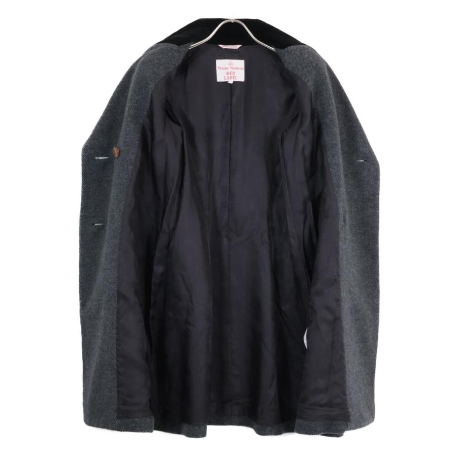 ヴィヴィアンウエストウッド　ブラックウールコート １　変形　レッドレーベル Vivienne Westwood red label VivienneWestwoodRedLabel ヴィヴィアン