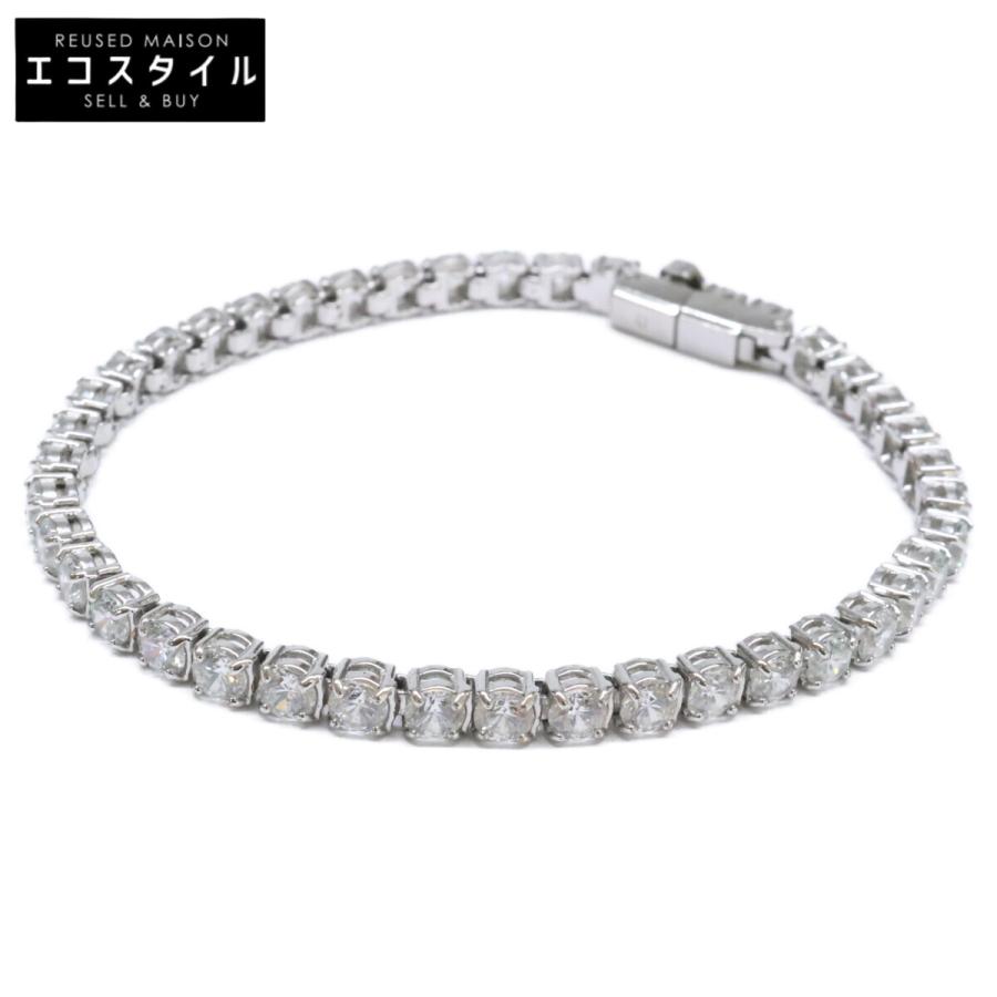 美品 Swarovski ブレスレット マトリックステニス ジルコニア 箱付き スワロフスキー SWAROVSKI ブレスレット Matrix Tennis bracelet