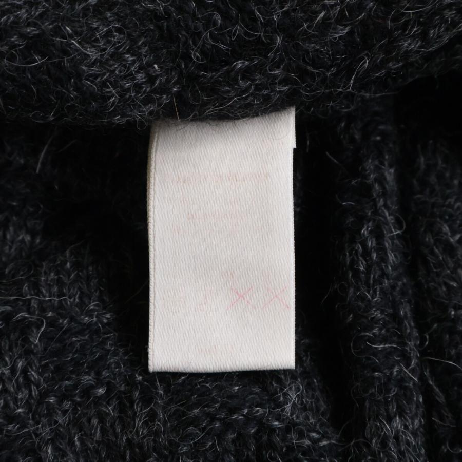 Louis Vuitton ダミエ柄ブラック ニット セーター LOUIS VUITTON ルイヴィトン ウール ダミエ柄 長袖ニットセーター