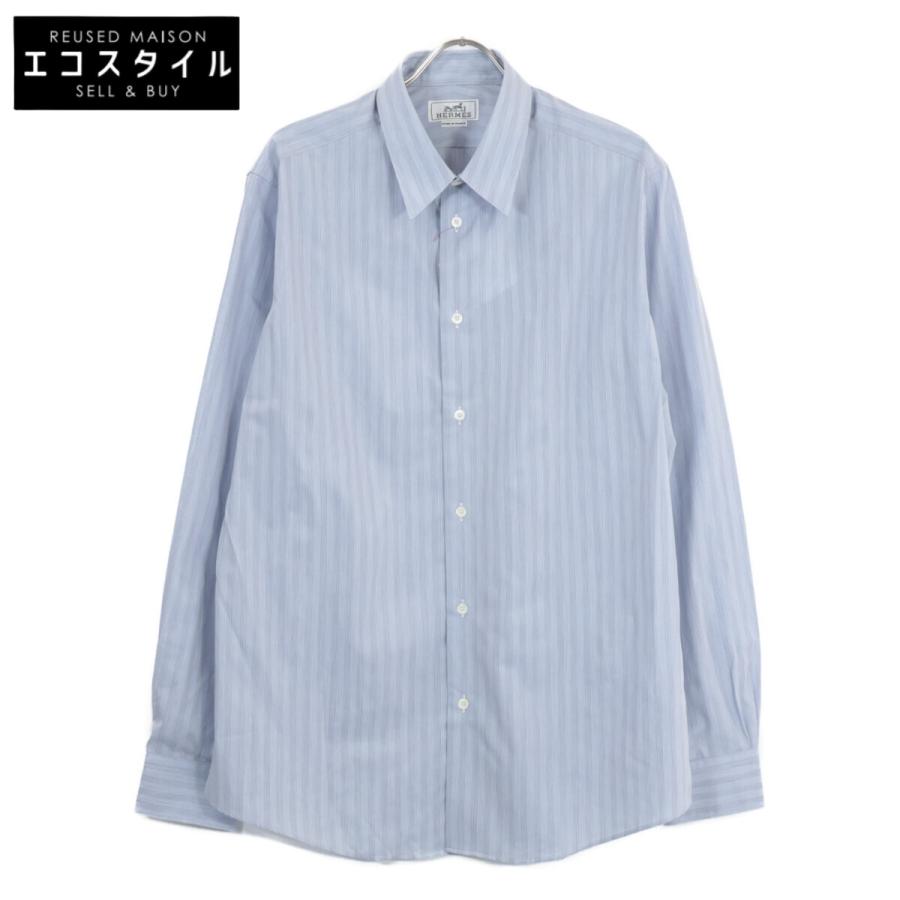 専用HERMES　贅沢エルメス セリエボタン付き チェックシャツ 専用HERMES 贅沢エルメス セリエボタン付き チェックシャツ