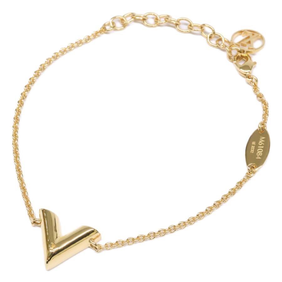 ルイヴィトン M61084　エセンシャルＶ ブレスレット ゴールド メタル 美品 LOUIS VUITTON ルイヴィトン M61084 エセンシャルV ブレスレット
