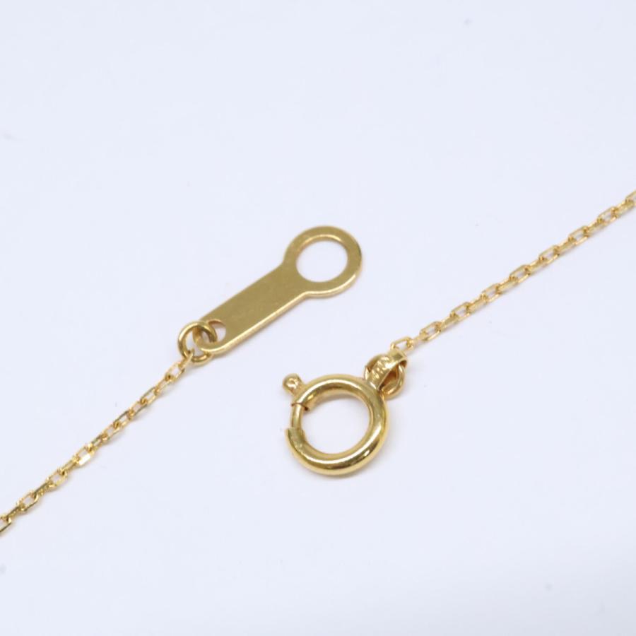 ヨンドシー 4℃ K18 1Pダイヤモンド ネックレス イエローゴールド
