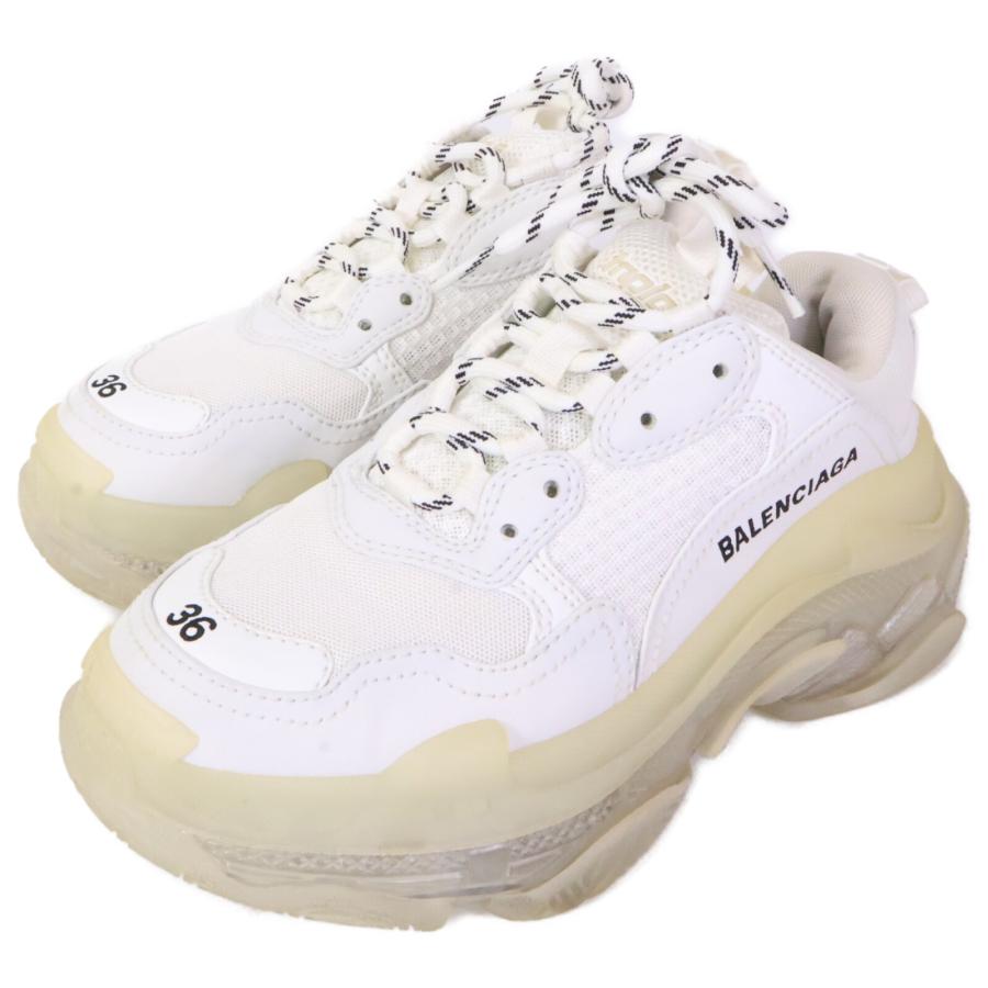 186005 BALENCIAGA バレンシアガ スニーカー トリプルS 544351  24 ホワイト レディース [0000000000392] C (やや傷や汚れあり)】186005 BALENCIAGA バレンシアガ スニーカー