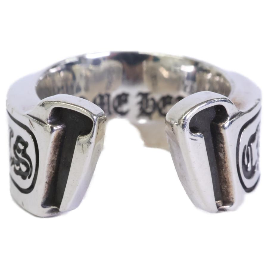 Chrome Hearts クロムハーツ 925 ラージ スクロール ラベル リング