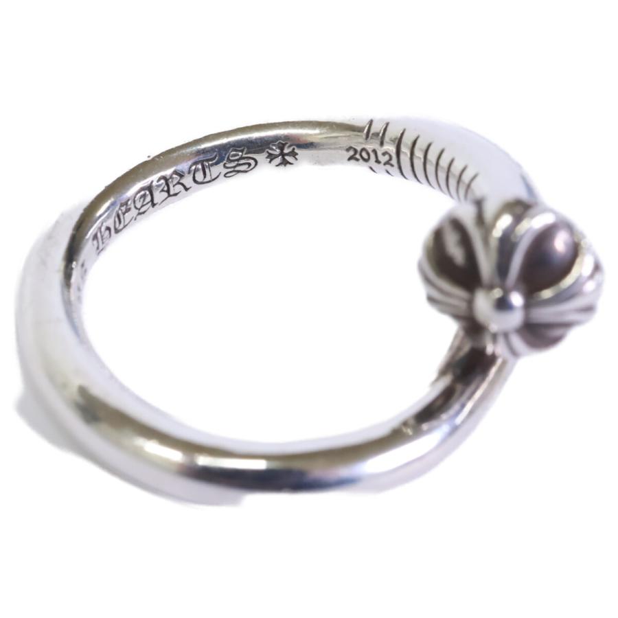 クロムハーツネイルクロスボールシルバー925 13号 Chrome Hearts クロムハーツ 925 クロスボール ネイル リング 指輪