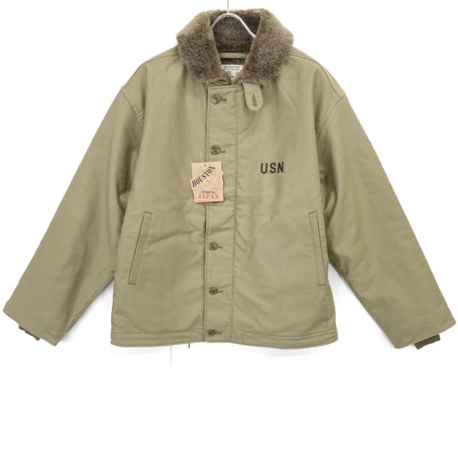 限定セール☆美品ヒューストン HOUSTON　N-1デッキジャケット42XL HOUSTON（ヒューストン） ミリタリージャケット モッズコート