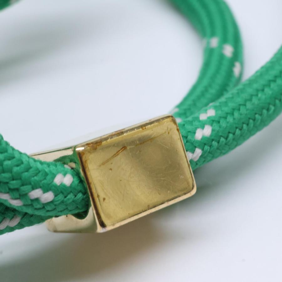 miu miu（ミュウミュウ） コード ブレスレット グリーン レディース