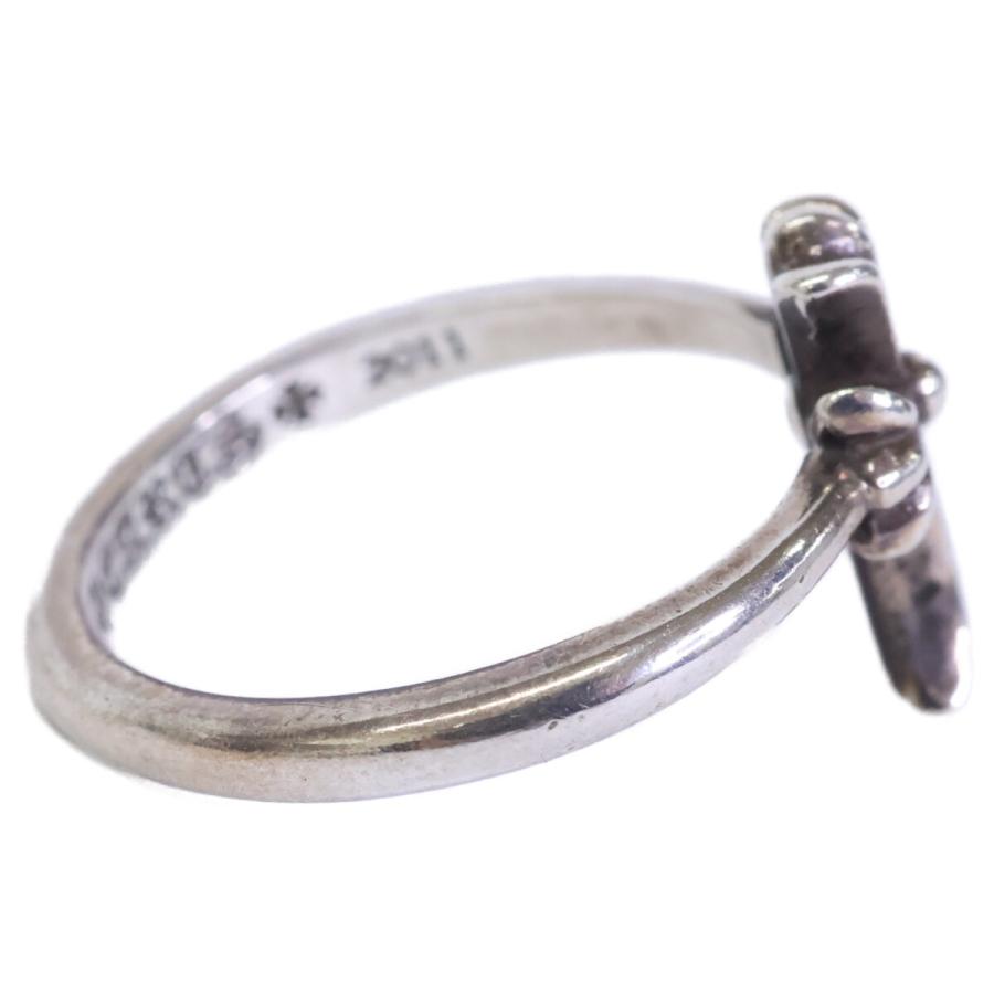 正規品❤️Chrome Heartsクロスモチーフリング 925シルバー16号 Chrome Hearts クロムハーツ 925 CHクロス バブルガム リング 指輪