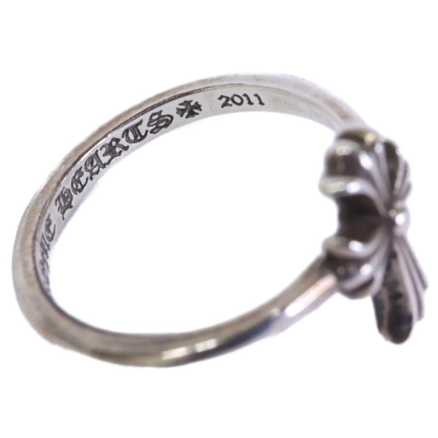 正規品❤️Chrome Heartsクロスモチーフリング 925シルバー16号 Chrome Hearts クロムハーツ 925 CHクロス バブルガム リング 指輪