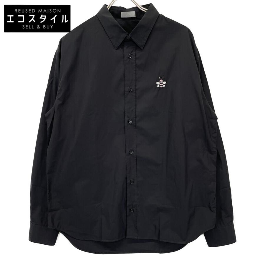 DIOR ディオール ×KAWS 19ss ブラック 923C561W6044 ビー刺繍 シャツ