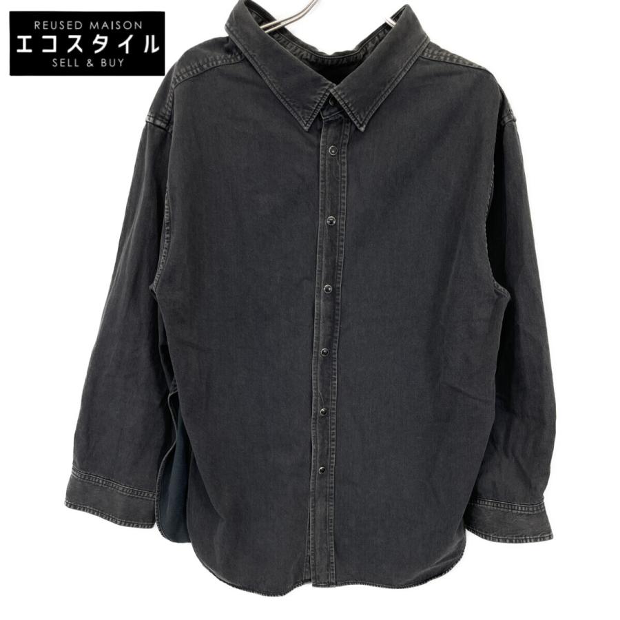 バレンシアガ シャツ トップス バレンシアガ BALENCIAGA メンズ トップス シャツ 長袖 ロゴ ユニ