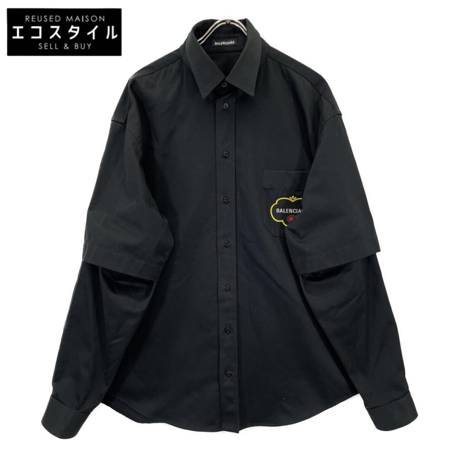 BALENCIAGA（バレンシアガ） 19年 603106 ブラック ロゴ ダブル