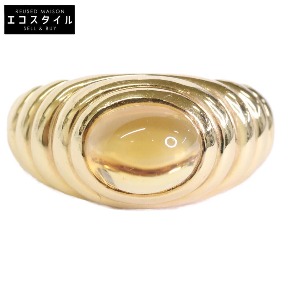 BVLGARI（ブルガリ） 750 シトリン バチェラート リング 指輪 イエロー 