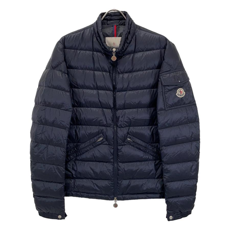 MONCLER ナイロンジャケット ネイビー 中古・古着通販】MONCLER (モンクレール) ナイロンジャケット ネイビー