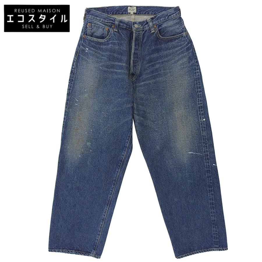 美品 GOLD ゴールド 東洋 デニム 14oz DENIM 5POCKET WIDE PANTS 