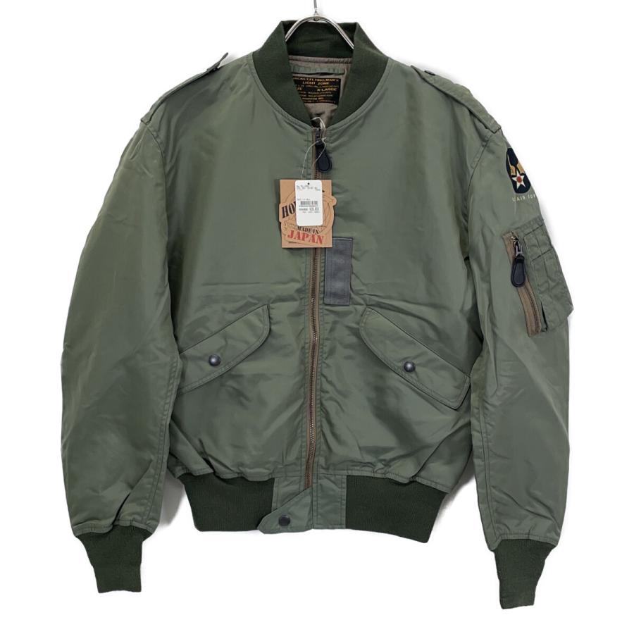 HOUSTON ヒューストン 5L-2BX セージ L-2B フライトジャケット カーキ