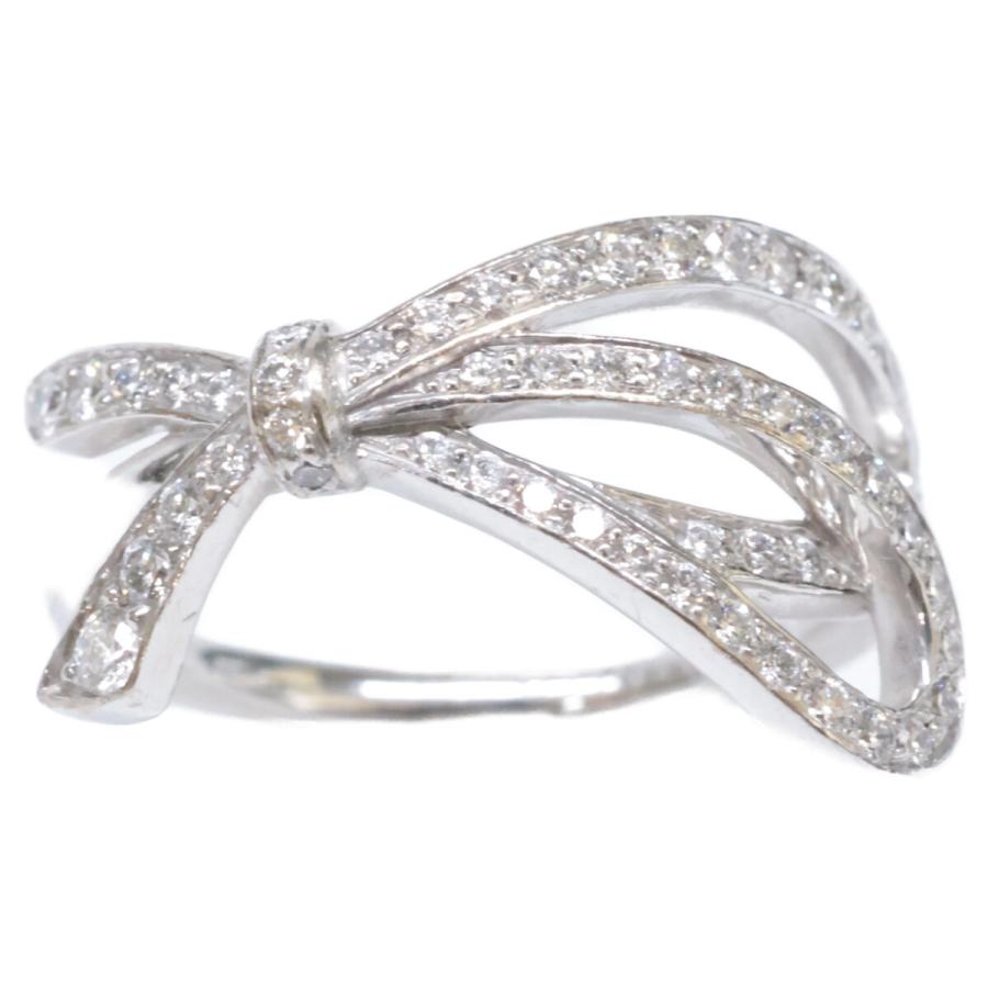 TIFFANY&Co.（ティファニー） 750 ボウ リボン ダイヤモンド リング