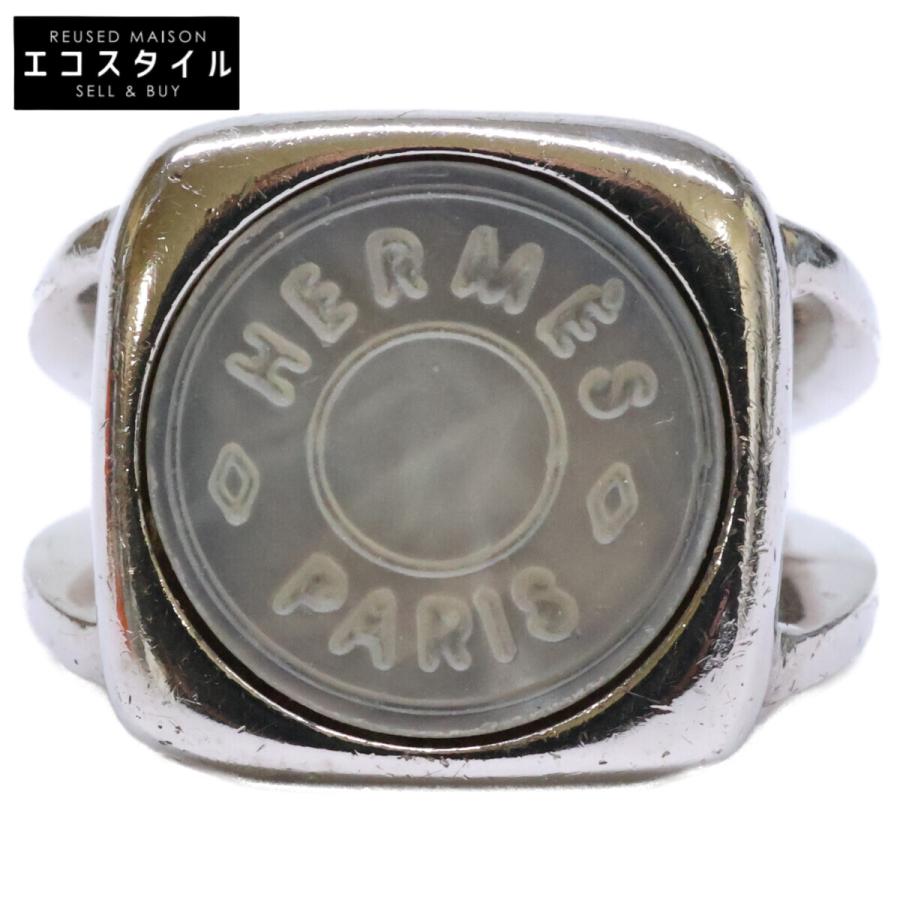 HERMES エルメス コロゾ セリエ シェル リング 指輪 51 シルバー