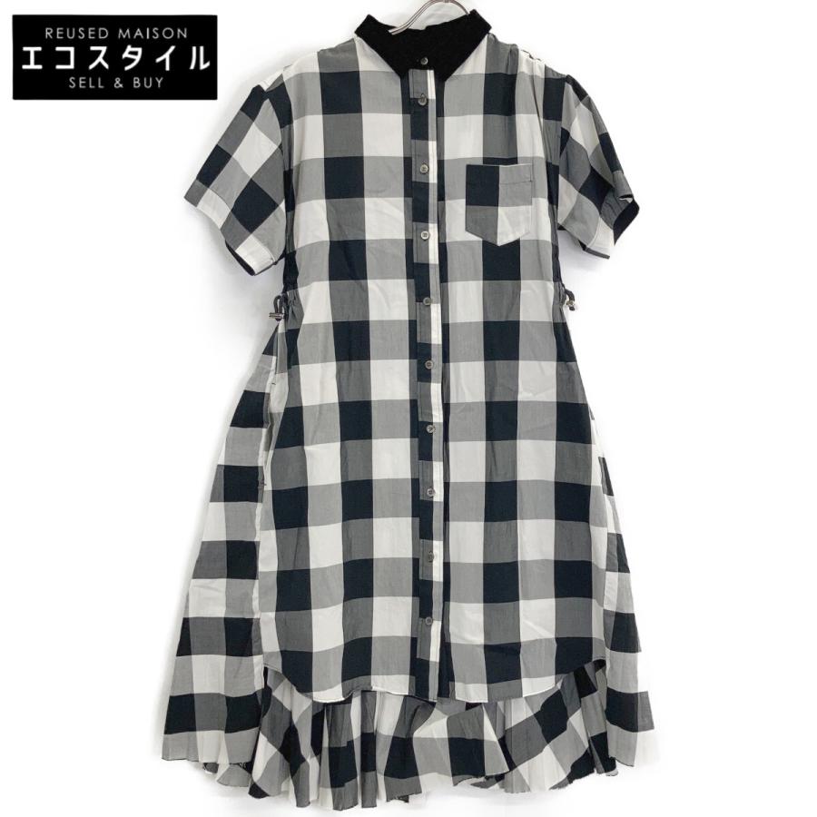 sacai（サカイ） 18AW 18-03984 グレー チェック 半袖