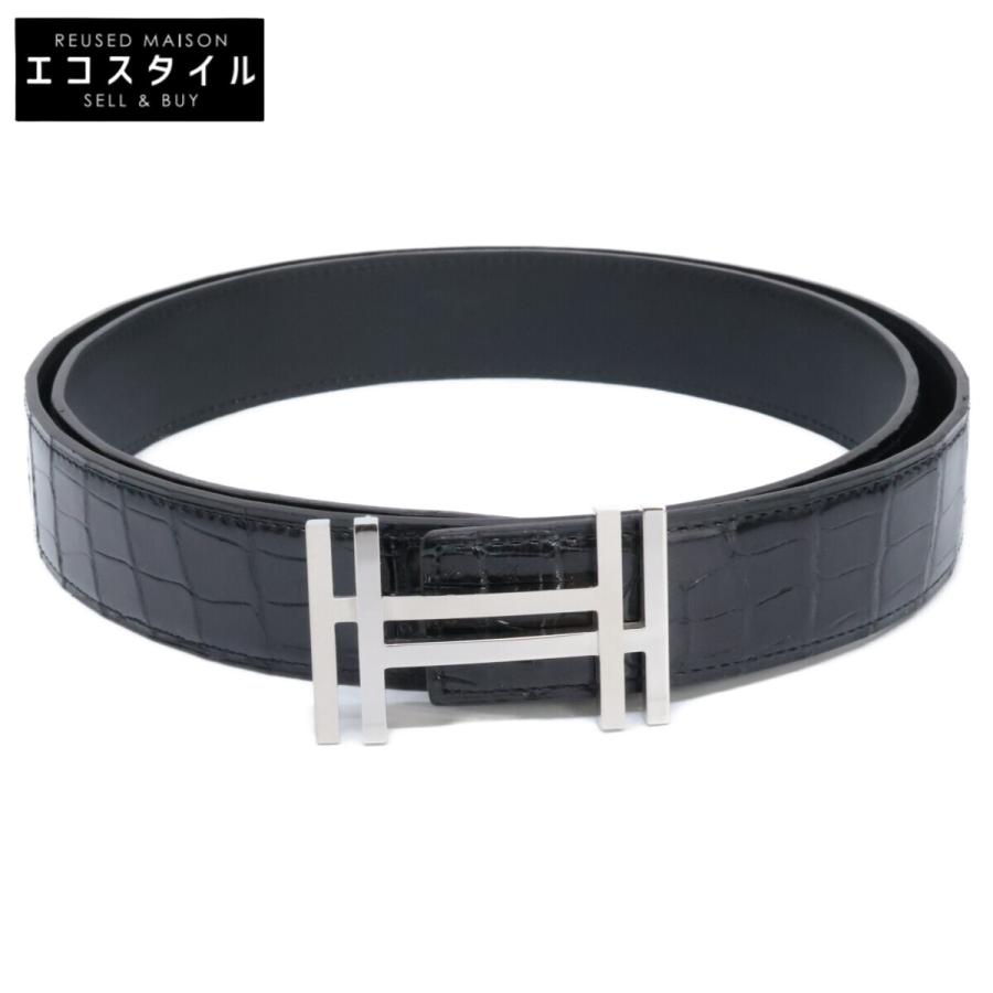 HERMES エルメス D刻印 アッシュ・オ・カレ クロコダイル ポロサス