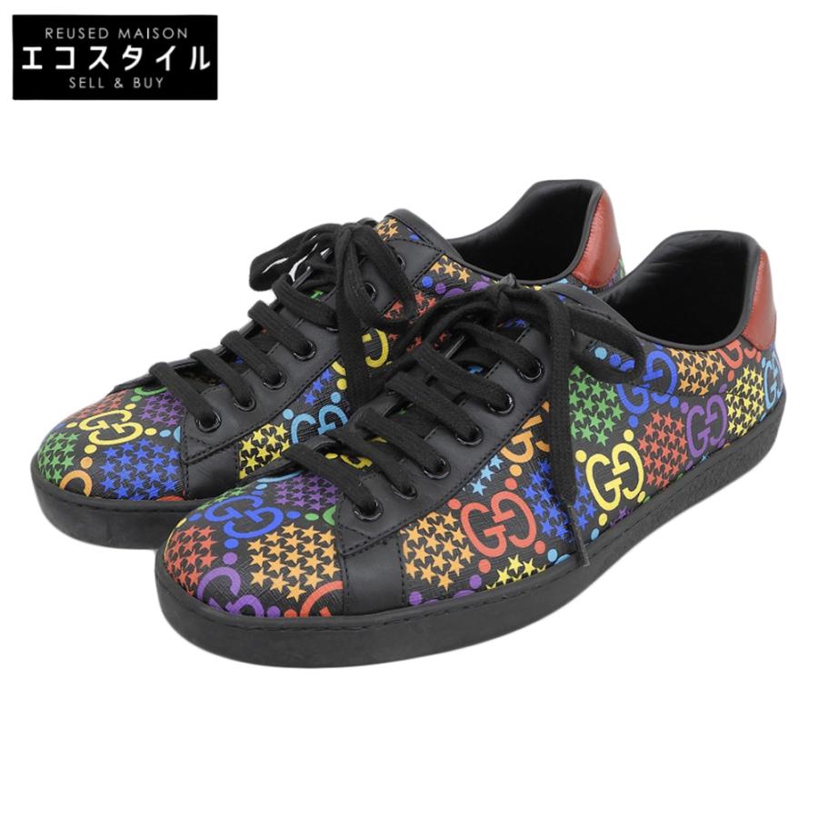 GUCCI（グッチ） 美品 GGサイケデリック ローカット スニーカー 