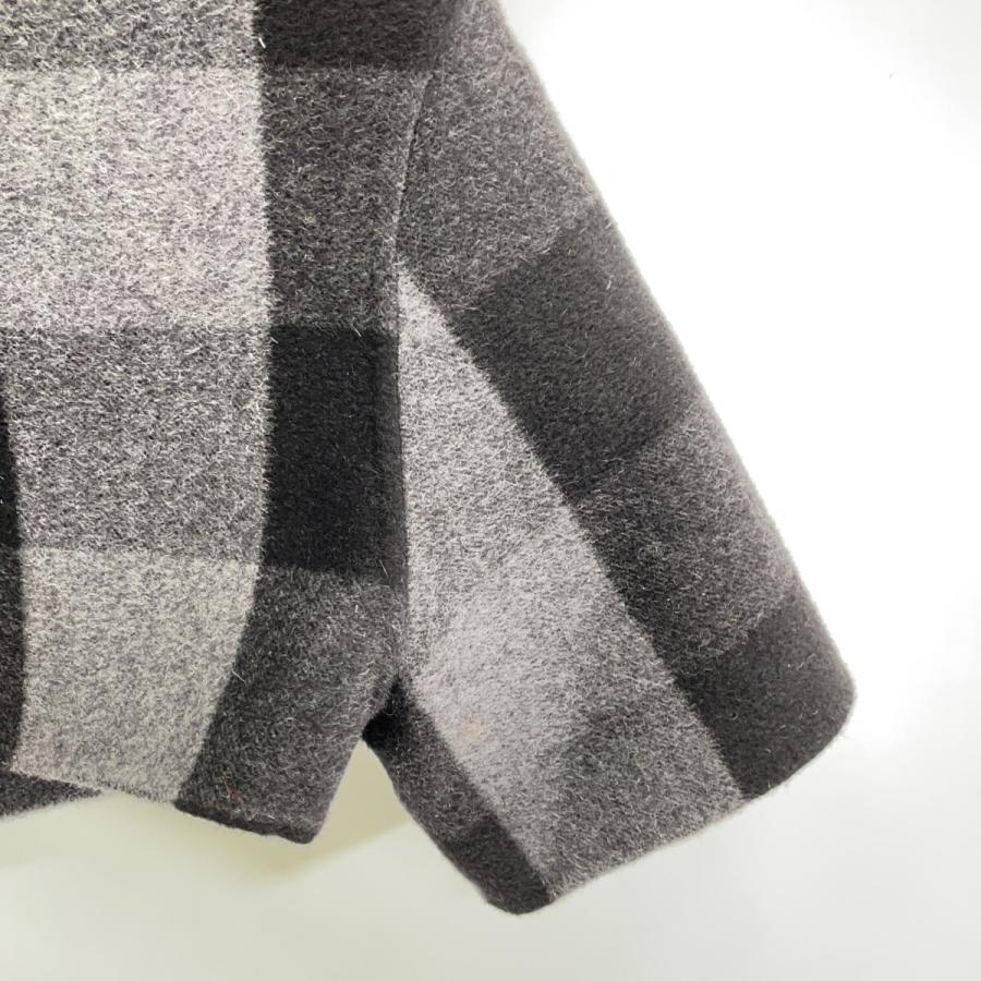 Christian Dior クリスチャンディオール 040V24A1198 ブラック×グレー ストールジャケット グレー S ジャケット ウール レディース 中古の画像
