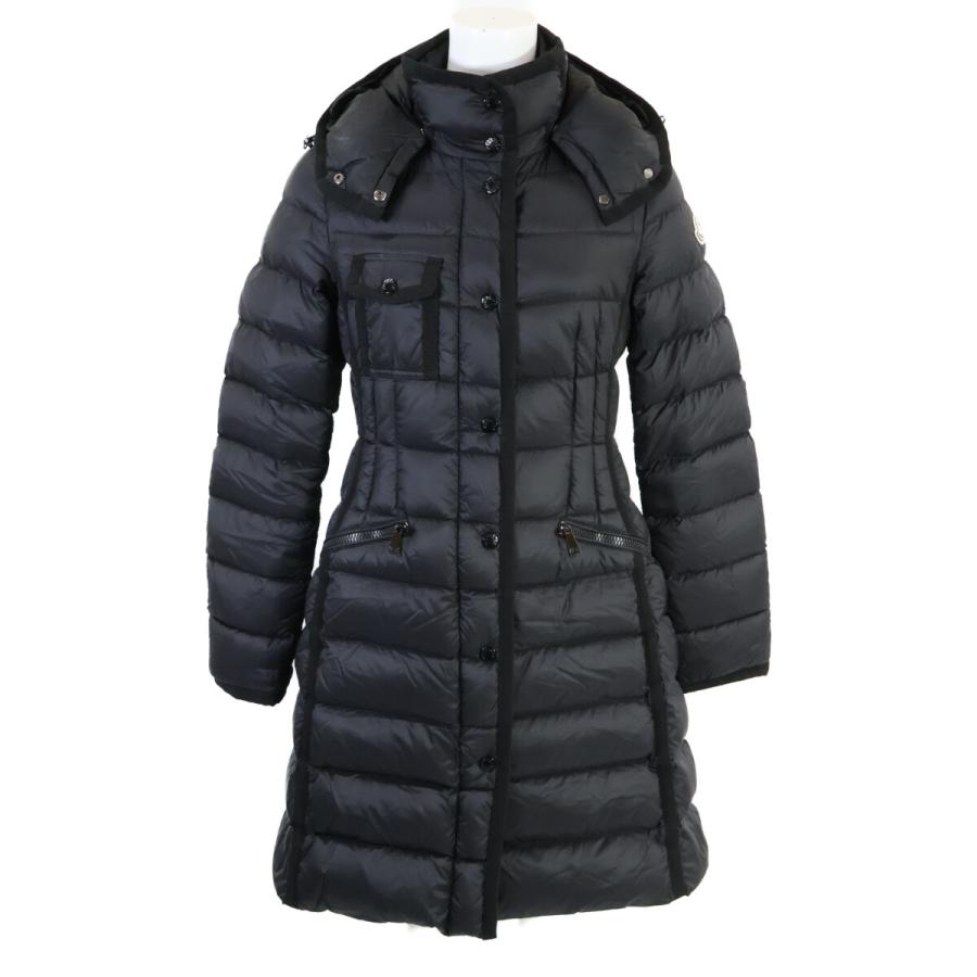 良品 MONCLER モンクレール エルミンヌ フード ダウン ブラウン 00 