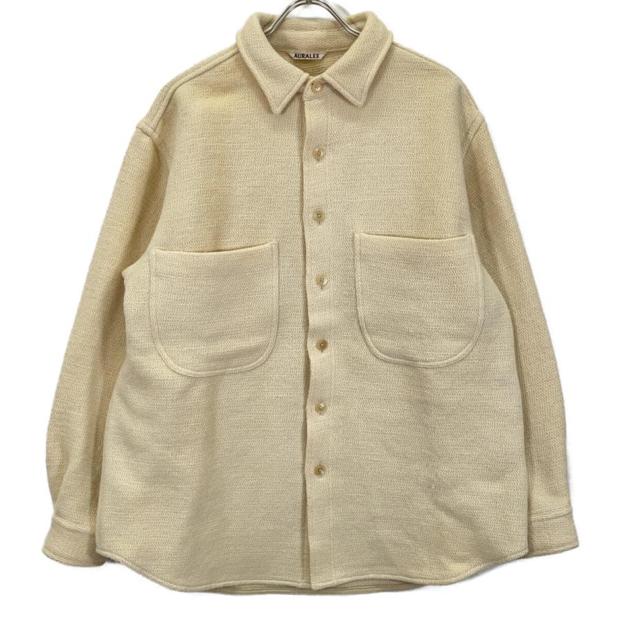 AURALEE オーラリー A22AB01SO アイボリー SHETLAND WOOL ORGANIC