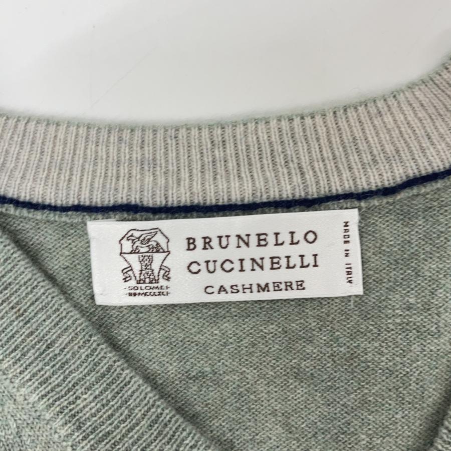 BRUNELLO CUCINELLI ブルネロクチネリ M2200162 グリーン Vネック