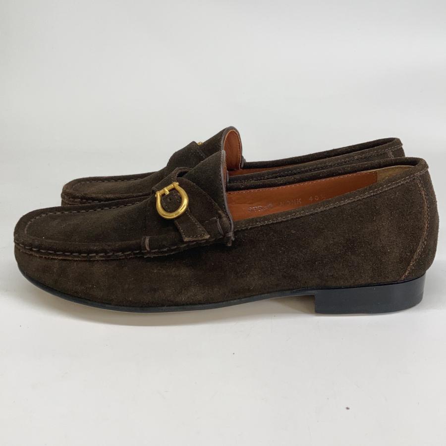 美品 polpetta ポルペッタ STRAP MONK スエード モンクストラップ