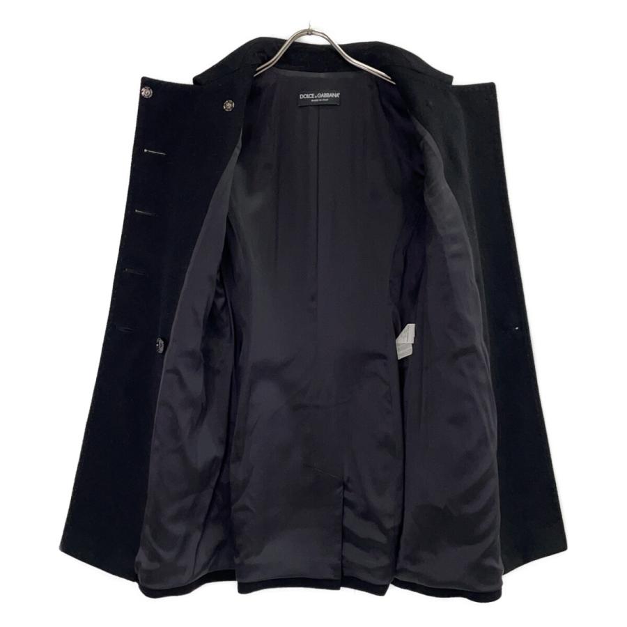 美品 ドルチェ＆ガッバーナ ヴァージンウールコート 40 レオパード 金ボタン DOLCE&GABBANA ドルチェアンドガッバーナ F0W00T ブラック 金ボタン