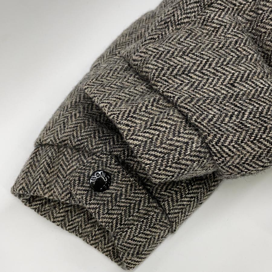 MONCLER CHIMAY ダウンジャケット ツイード ヘリンボーン ウール MONCLER（モンクレール） グレー CHIMAY ヘリンボーン ツイード ダウン