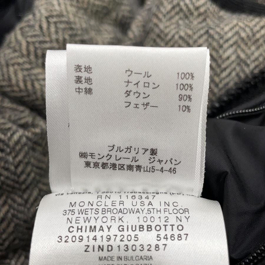 MONCLER ヘリンボーン ダウンジャケット グレー MONCLER（モンクレール） 国内正規/ MONTGENEVRE モンジュネーブル