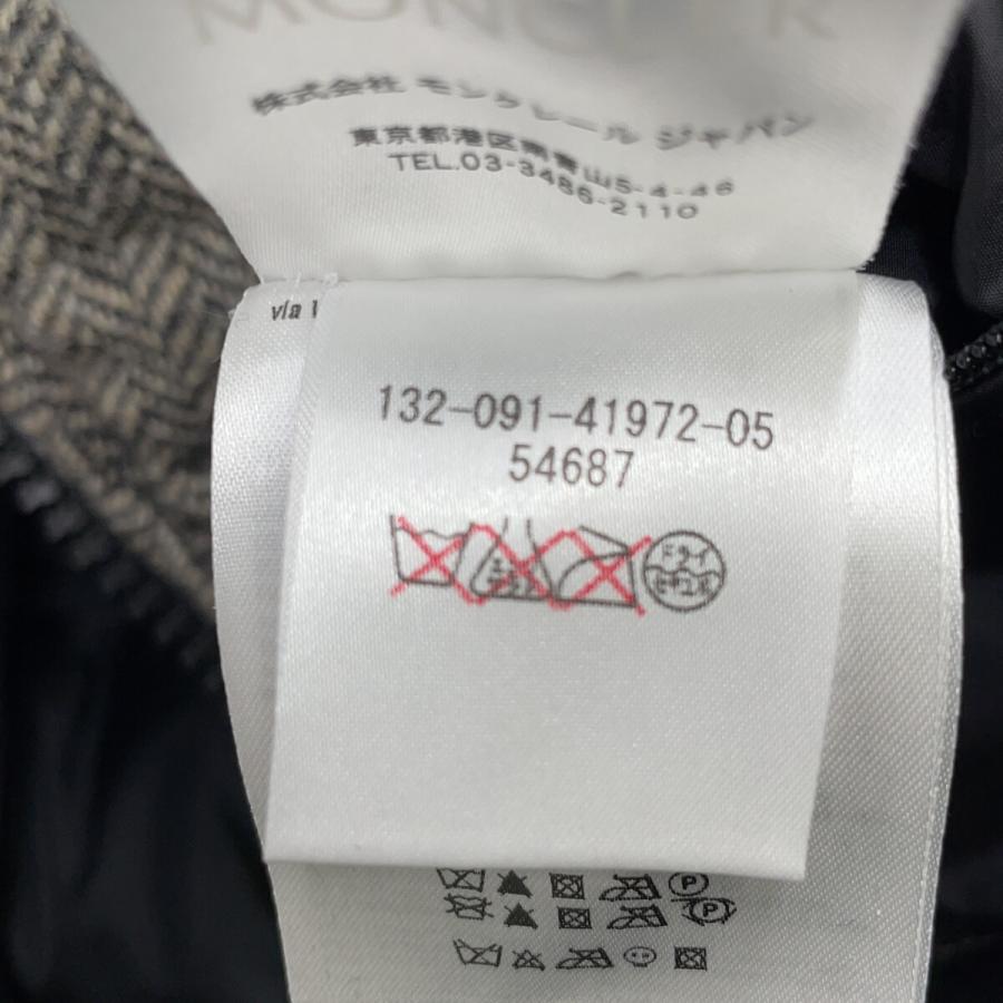 MONCLER（モンクレール） グレー CHIMAY ヘリンボーン ツイード ダウン