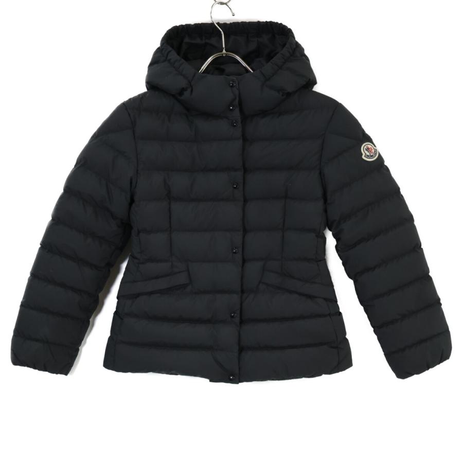 美品 MONCLER モンクレール 黒 フード付きダウンジャケット キッズ 140cm