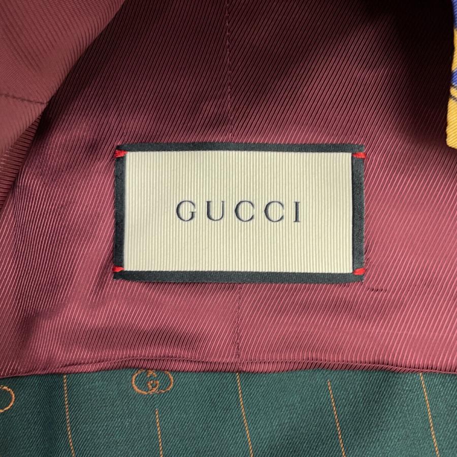 GUCCI（グッチ） 国内正規/ 574816 ウールxシルク GG ストライプ ジレ