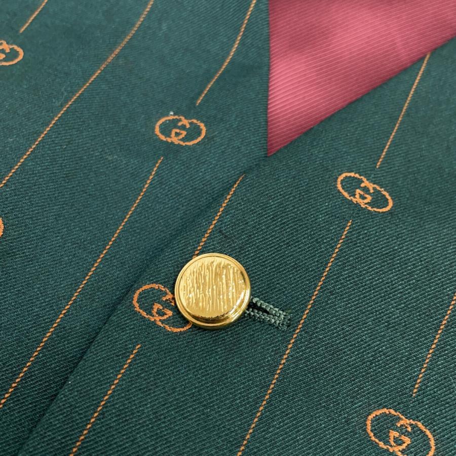 GUCCI（グッチ） 国内正規/ 574816 ウールxシルク GG ストライプ ジレ