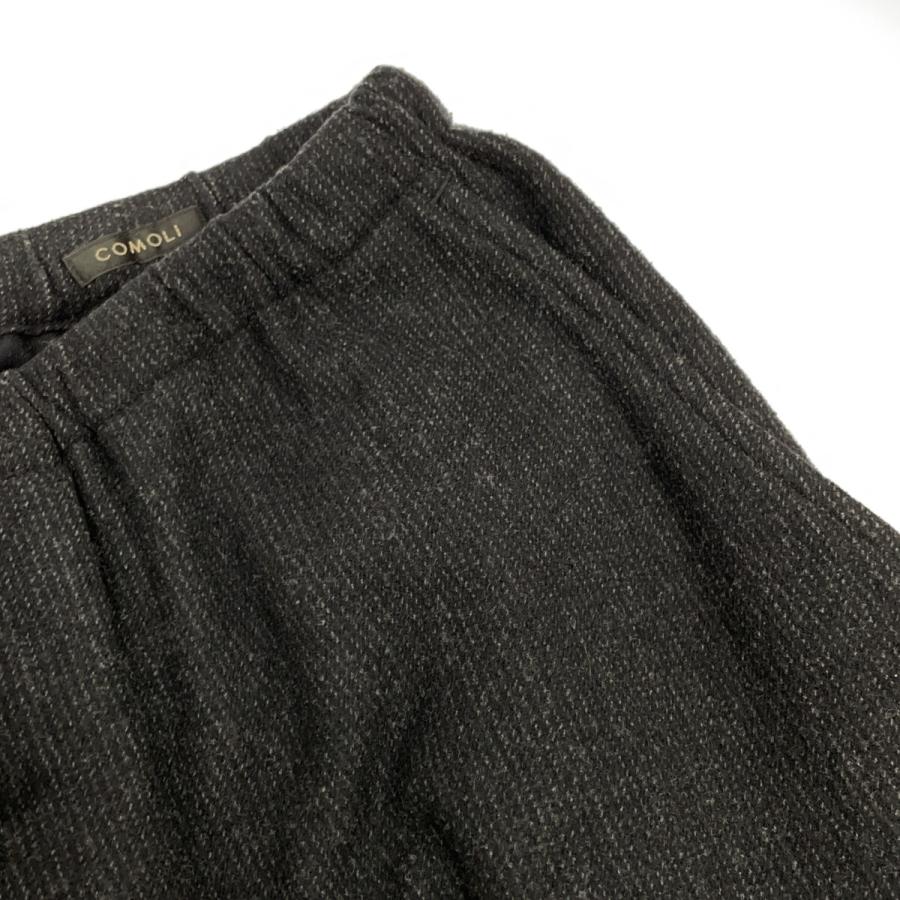 COMOLI コモリ Y03-03008 ブラック リファインウール ドローストリング