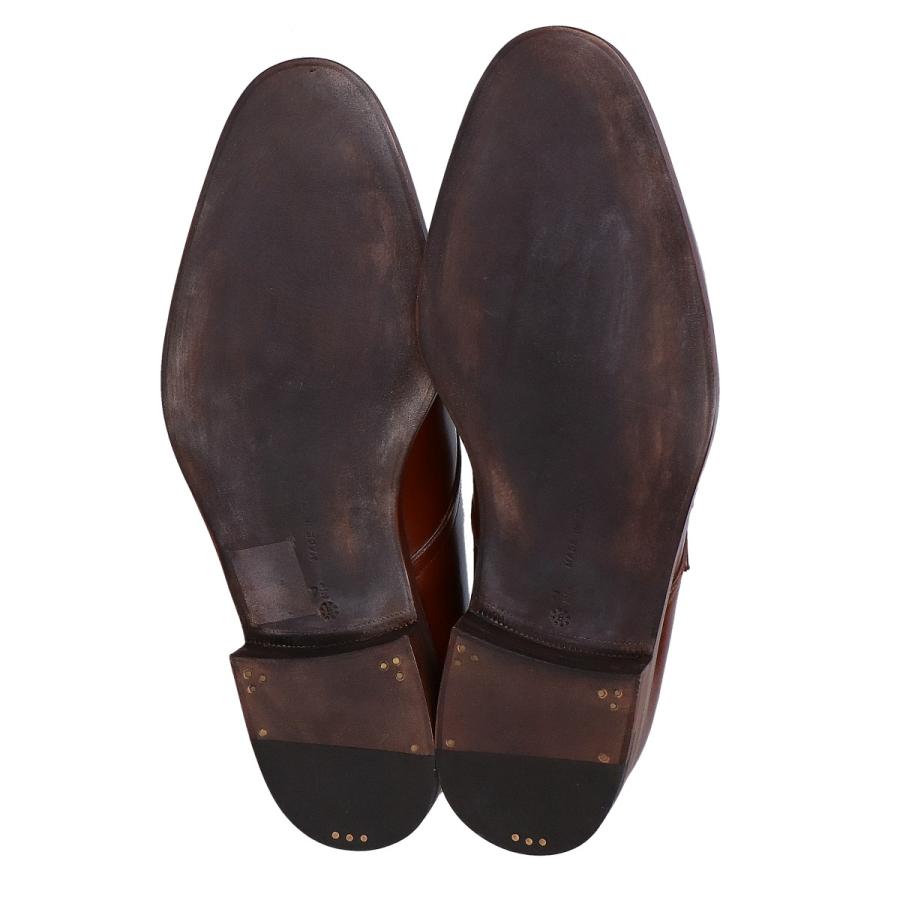 新品同様 BONORA ボノーラ ブラウン BU121 シングルモンクシューズ 7 1