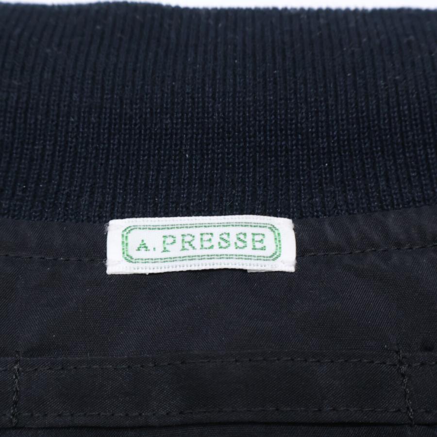 A.PRESSE アプレッセ 25SAP-01-08H Silk Padding Jacket ブルゾン シルク混 3 メンズの画像