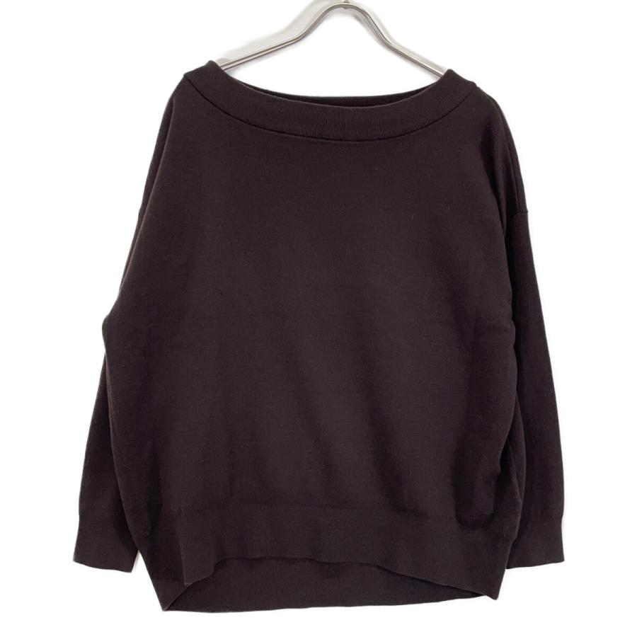 エブリデイアイライク 25AW ﾌﾞﾗｳﾝ ｳｰﾙ ﾘﾗｯｸｽ ｵﾌｼｮﾙﾀﾞｰ ﾆｯﾄ 表記なし EVERY DAY I LIKE エブリデイアイライク 25AW ブラウン ウール