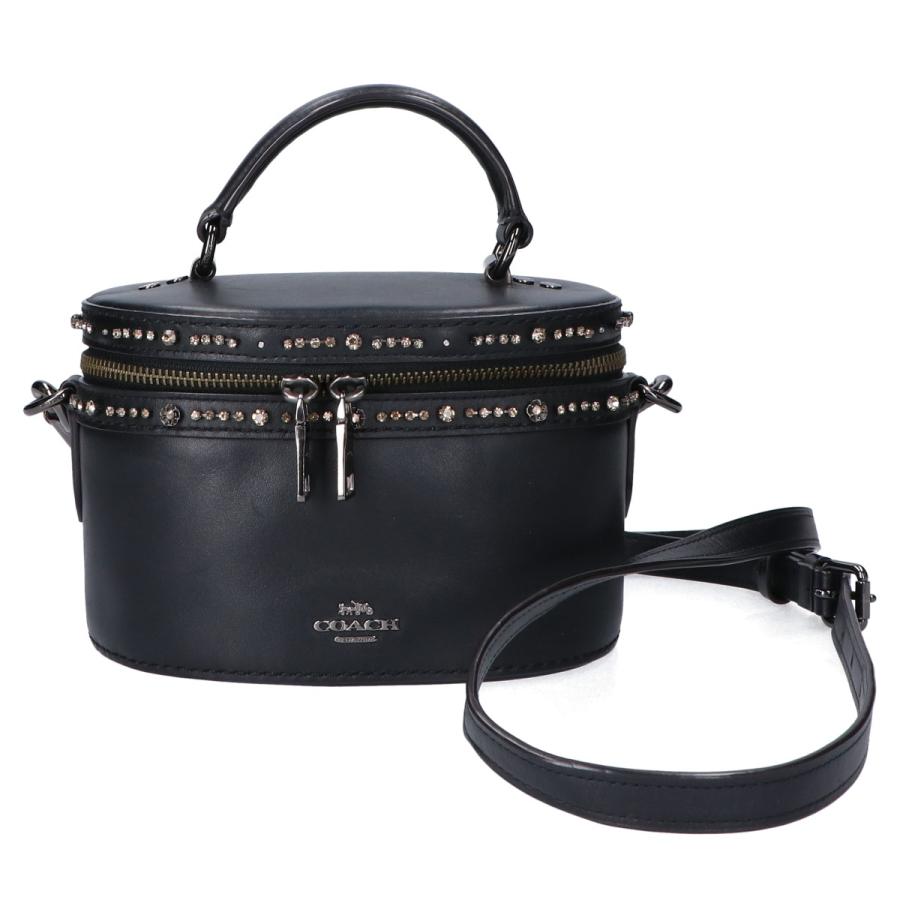 COACH コーチ x セレーナゴメス 39292 ラインストーン 2WAY バニティ ハンドバッグ レディース