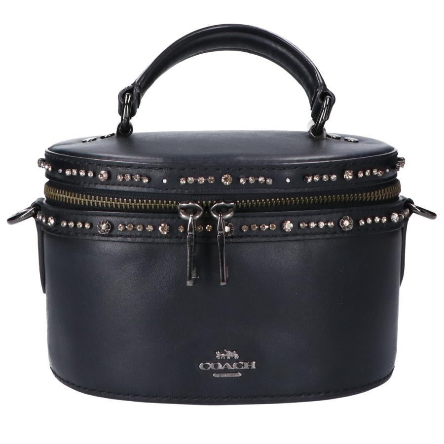 COACH コーチ x セレーナゴメス 39292 ラインストーン 2WAY バニティ ハンドバッグ レディース
