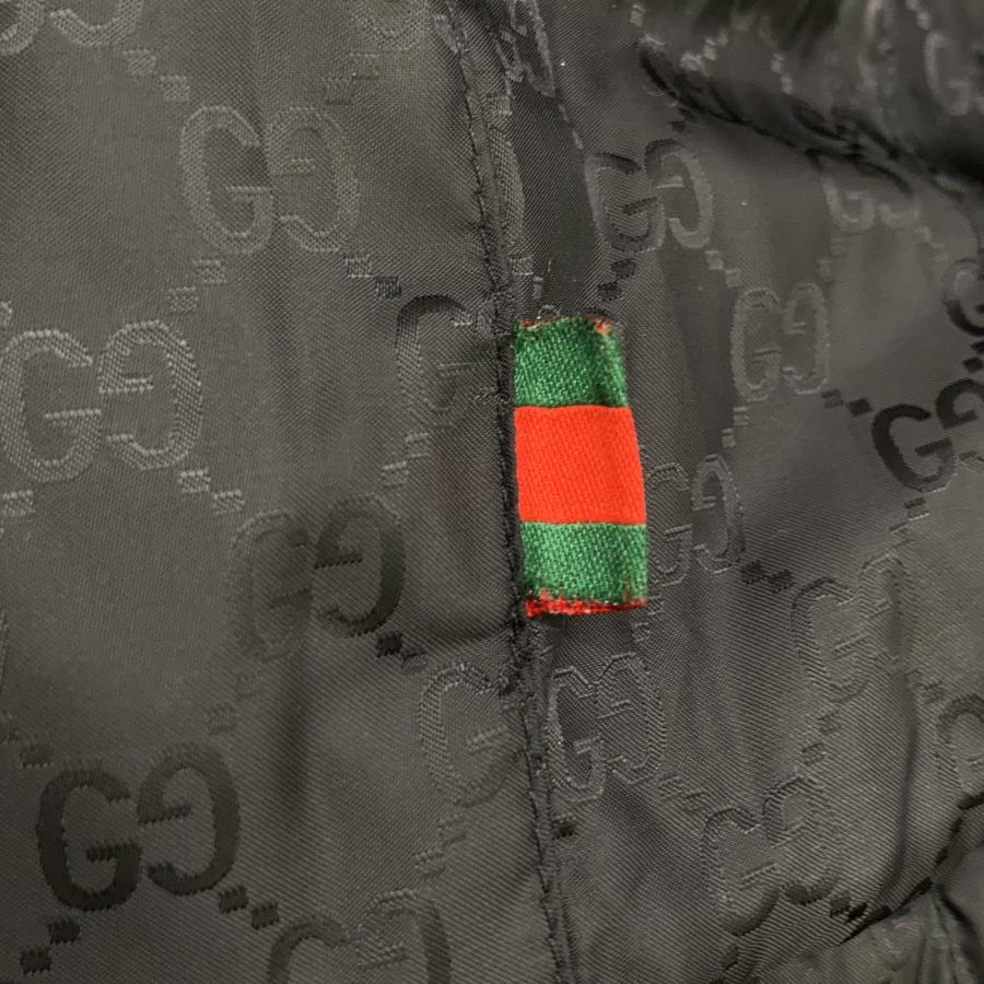 GUCCI（グッチ） 185390 ブラック GG柄 リバーシブル ダウンジャケット