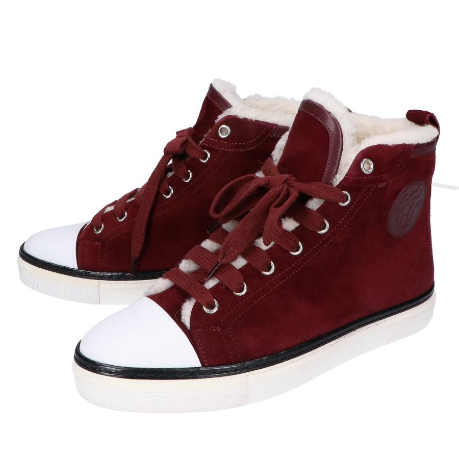 新品同様 HERMES エルメス JIMMY ジミー ムートン ハイカット