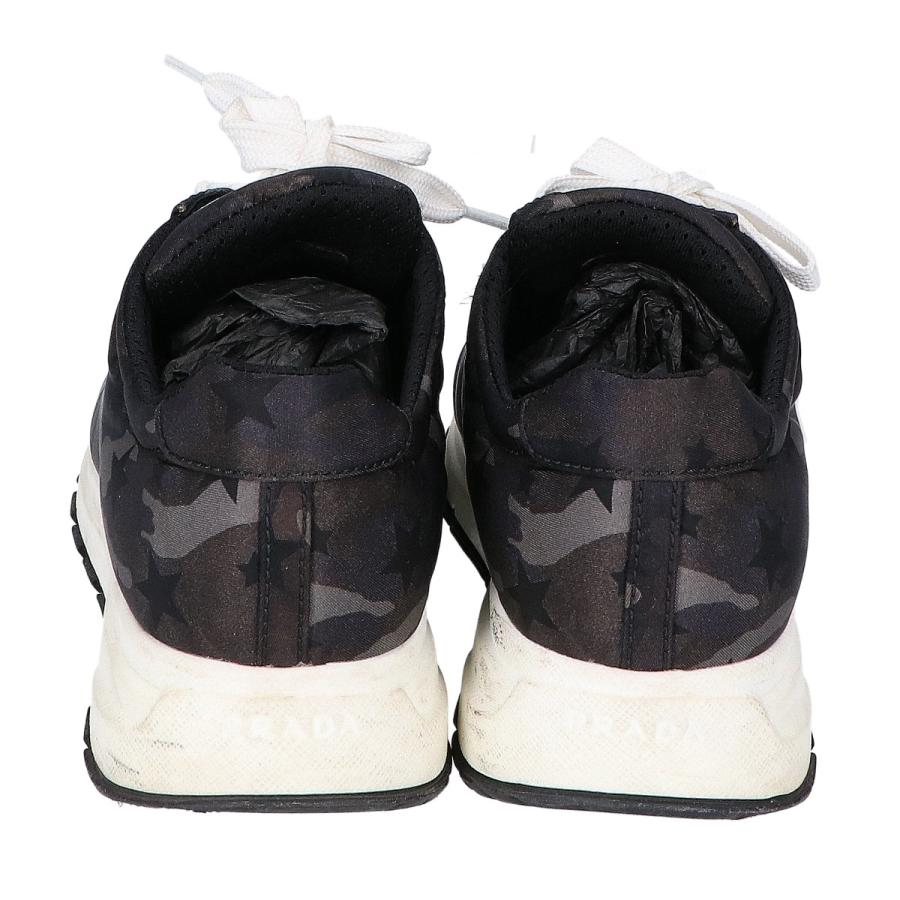 PRADA（プラダ） 1E553L カモフラ スター スニーカー 37 ブラック