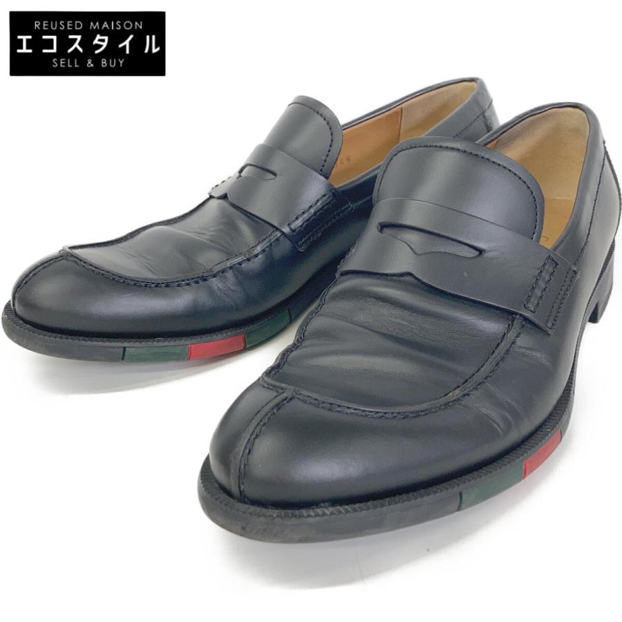 GUCCI（グッチ） 295117 ウェブソール レザーコインローファー 6 