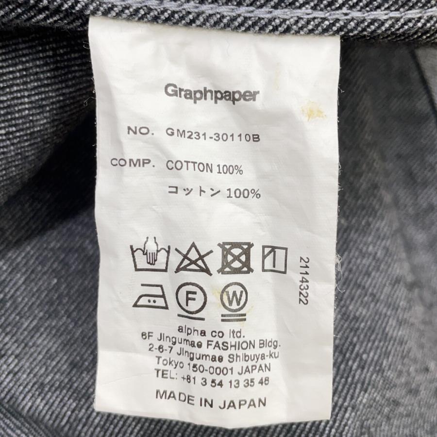 Graphpaper グラフペーパー GM231-30110B グレー Colorfast Denim