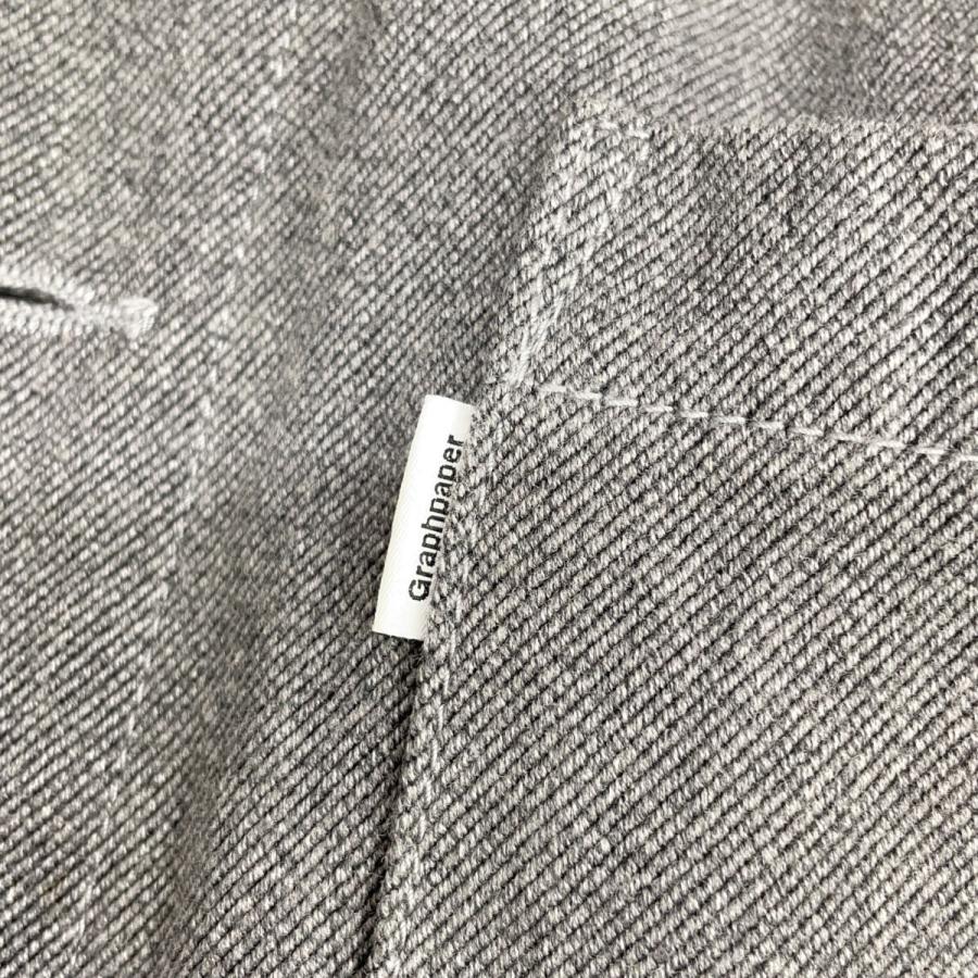 Graphpaper グラフペーパー GM231-30110B グレー Colorfast Denim